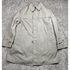 Vintage Khaki London‎ Fog Men's Trench coat Double Breasted 44 R USA Matrix